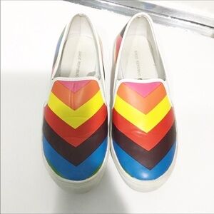Shoe Republic LA multi color slip ons.